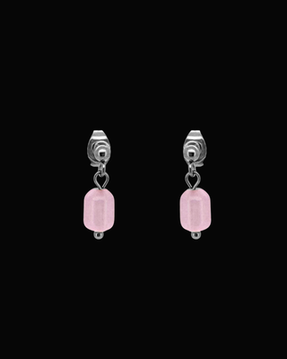 Purple Candice Gem Dangle Studs