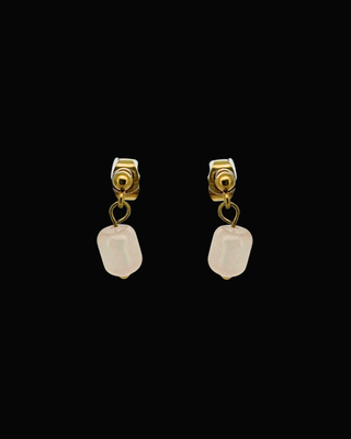 Orange Candice Gem Dangle Studs