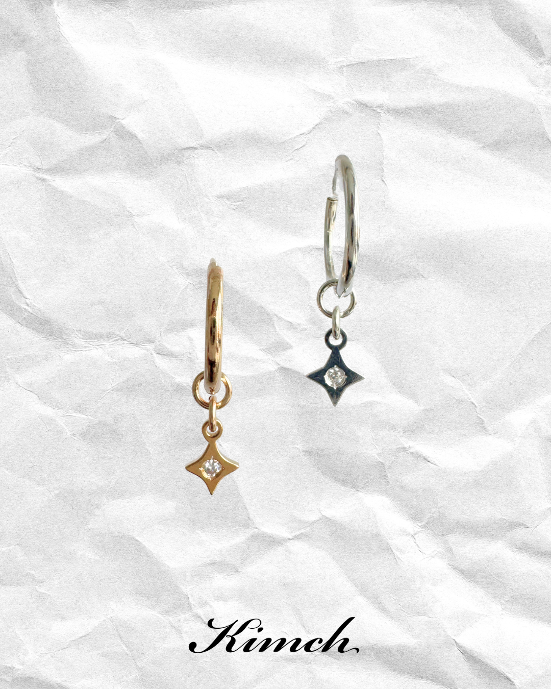 Basic Sparkle ZC Endless Hoop - Gold Filled/Sterling Silver