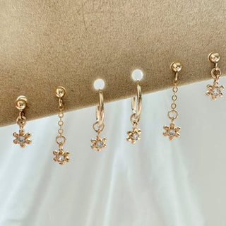 Kalina Moonbeam Earrings Set - Gold Filled