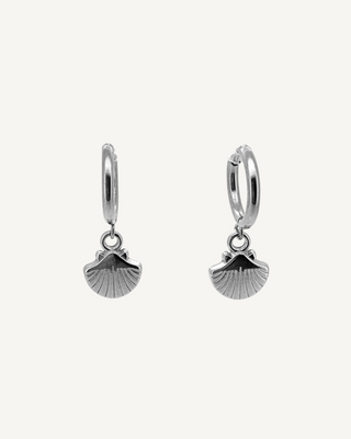 Ola Shell Huggie Earrings