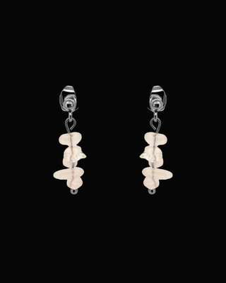 Alana Rose Quartz Dangle Studs