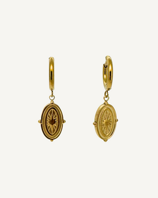 Elsie Star Huggie Earrings