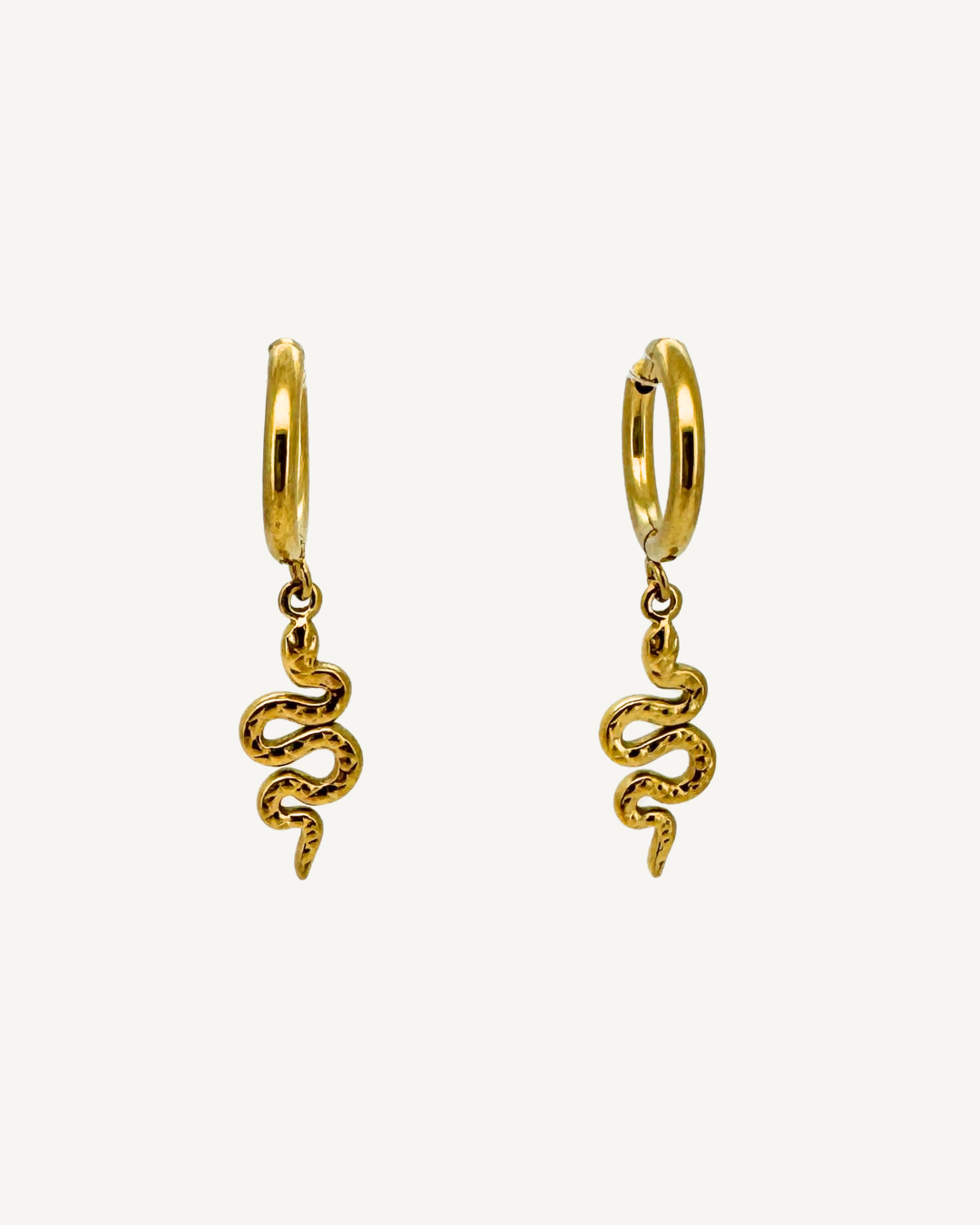 Norma Snake Huggie Earrings