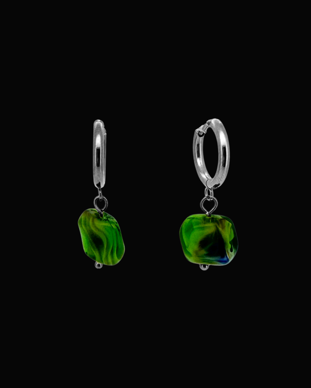 Augusta Emerald Huggie Earrings