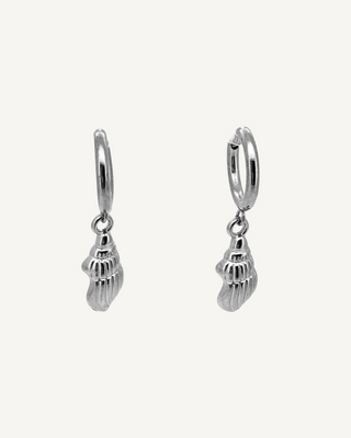 Carly Shell Huggie Earrings