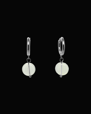 Ora Clear Crystal Huggie Earrings