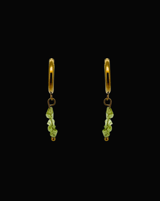 Alana Green Fluorite Huggie Earrings