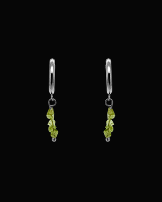 Alana Green Fluorite Huggie Earrings