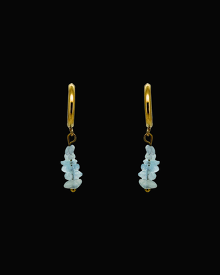 Alana Blue Fluorite Huggie Earrings