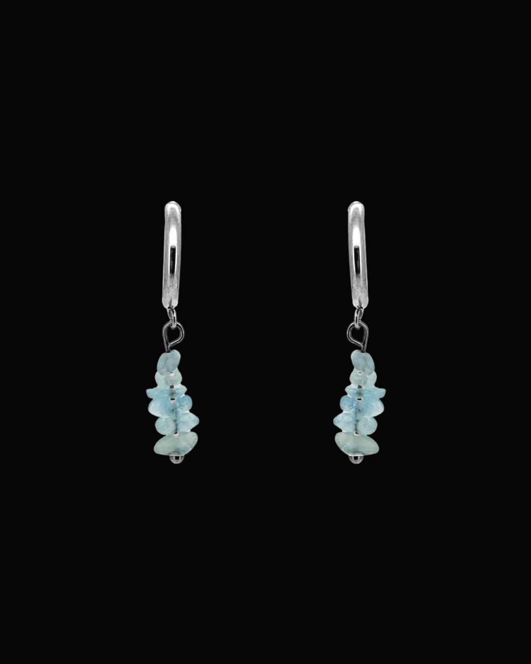 Alana Blue Fluorite Huggie Earrings