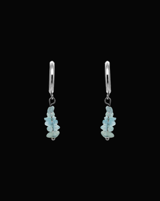 Alana Blue Fluorite Huggie Earrings