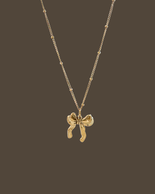 Suzette Ribbon Satellite Chain Necklace