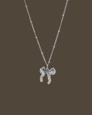 Suzette Ribbon Satellite Chain Necklace
