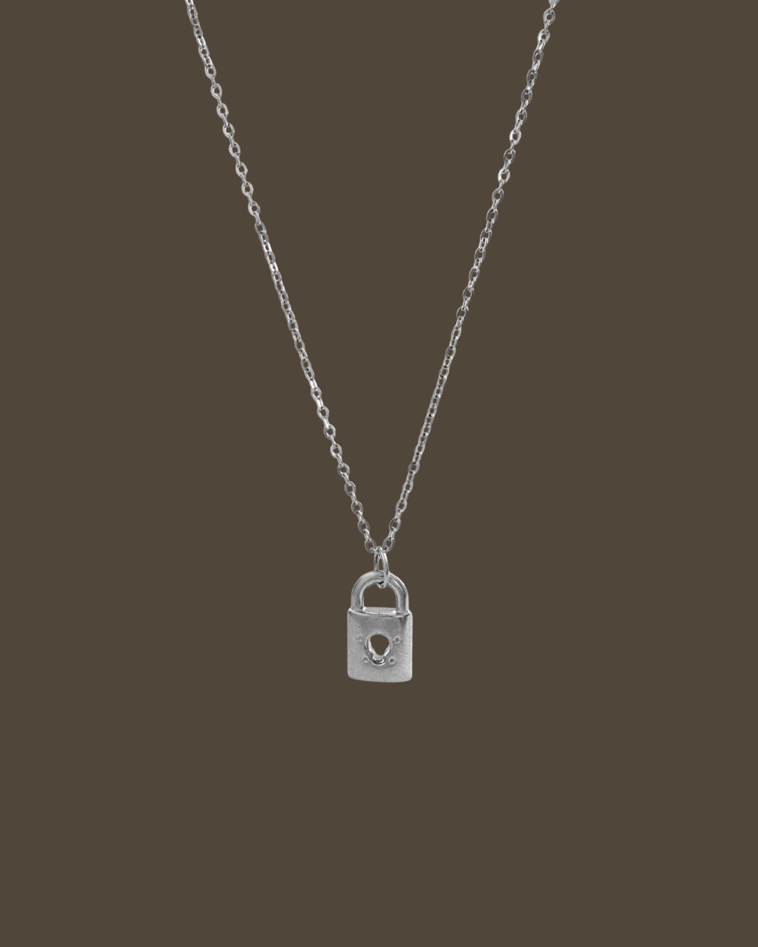 Roxie Lock Cable Chain Necklace