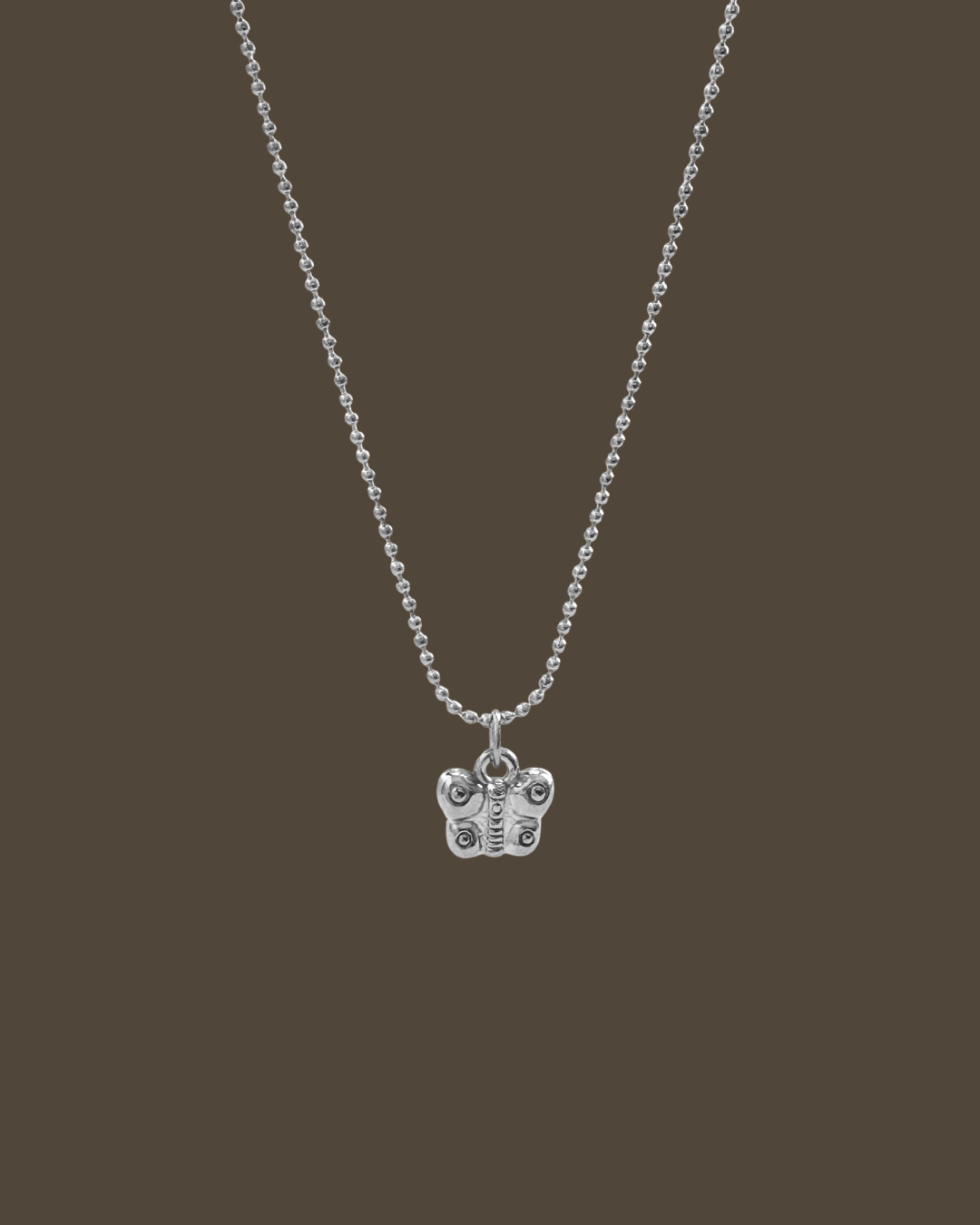 Penny Butterfly Ball Chain Necklace