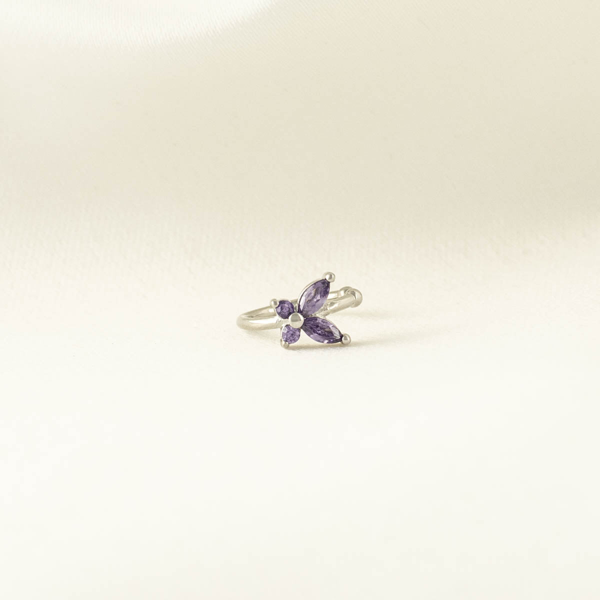 Candy Purple Zircon Ear Cuff