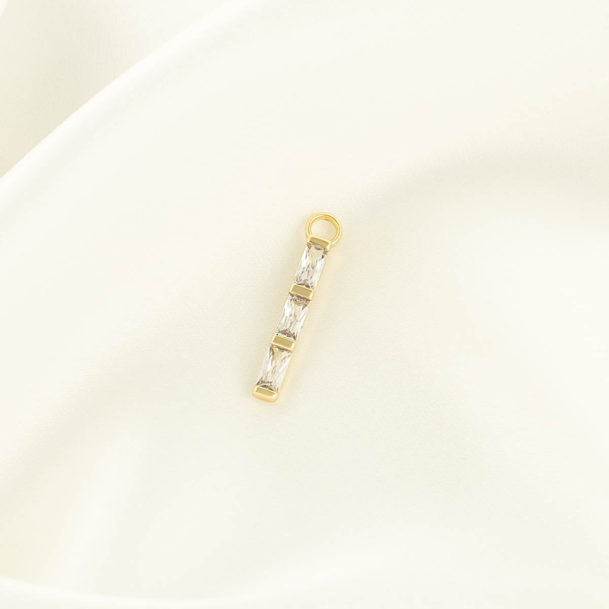 Cora White Zircon Charm