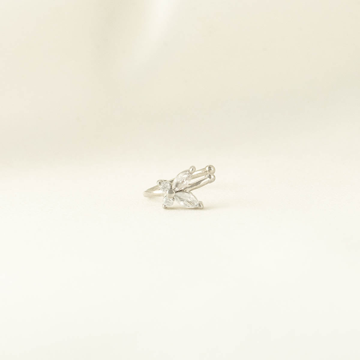 Gwendolyn White Zircon Ear Cuff