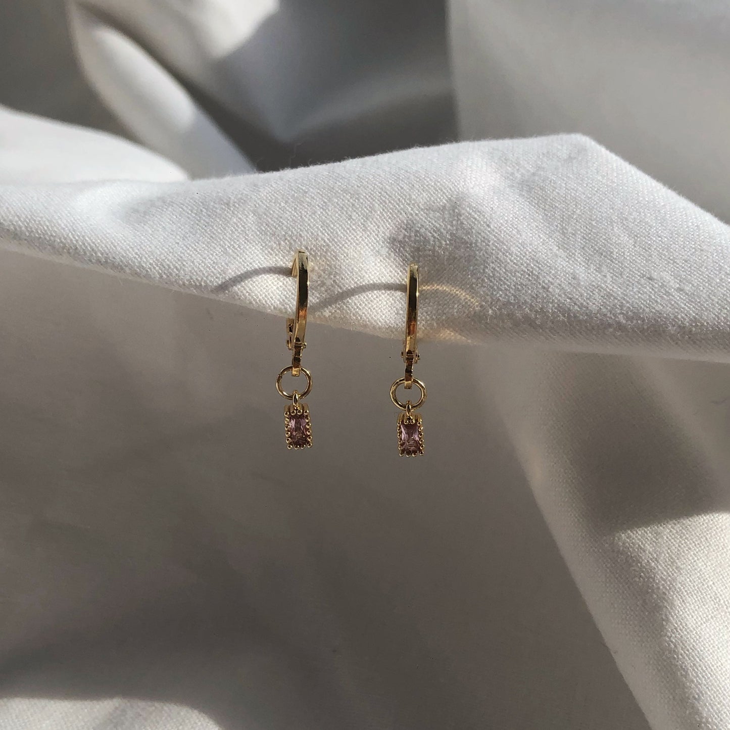 Seren Tourmaline Huggie Earrings