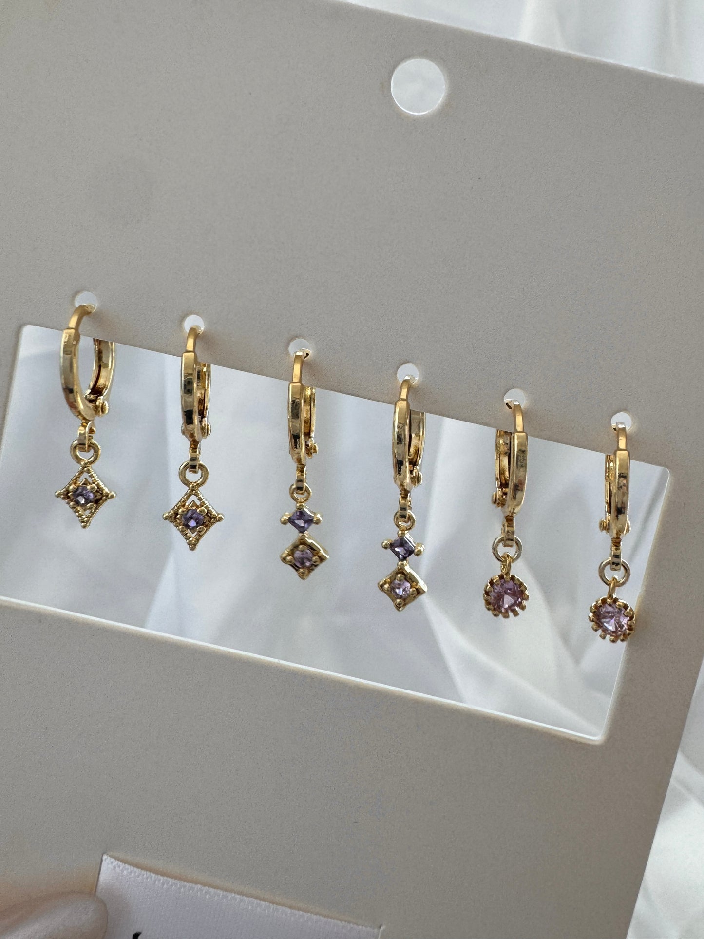 Pandora Mabel Evengaline Huggie Earrings Set