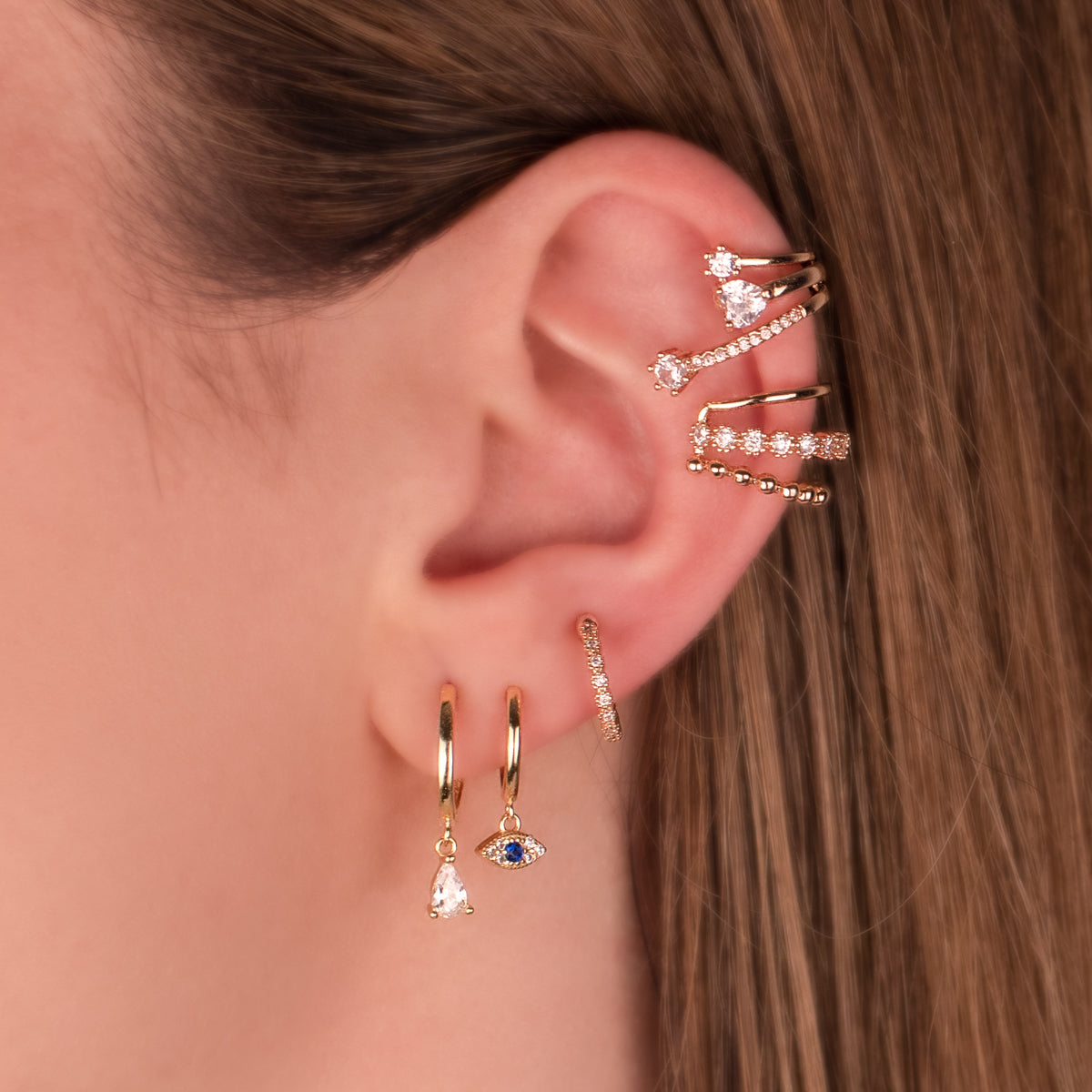 Lisa Diamond Huggie Earrings