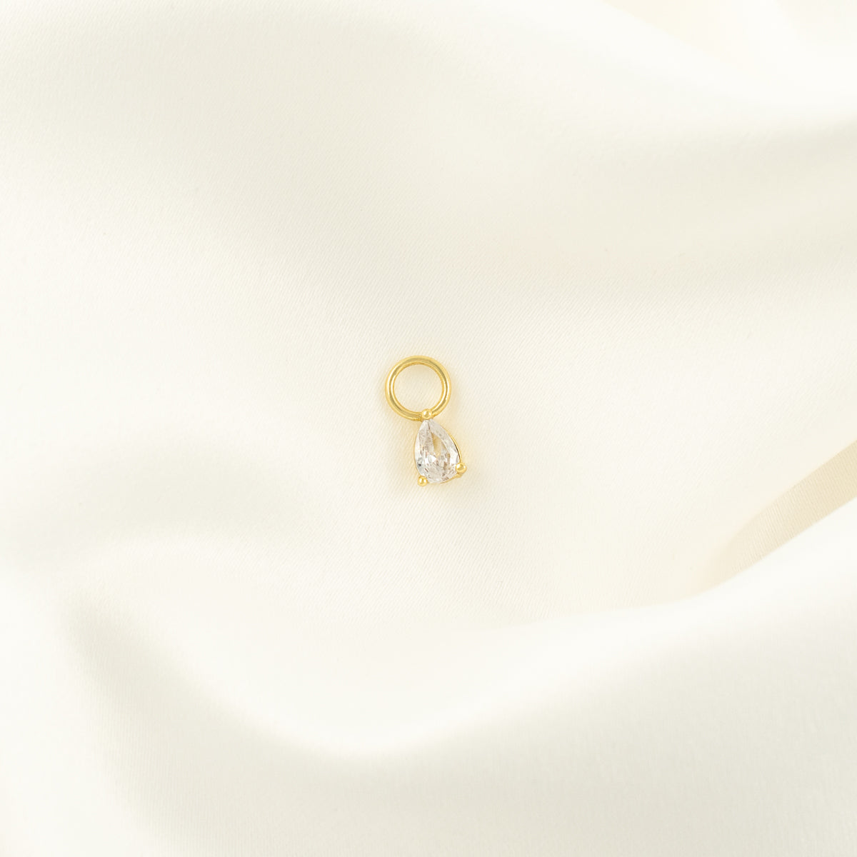 Lisa White Zircon Charm