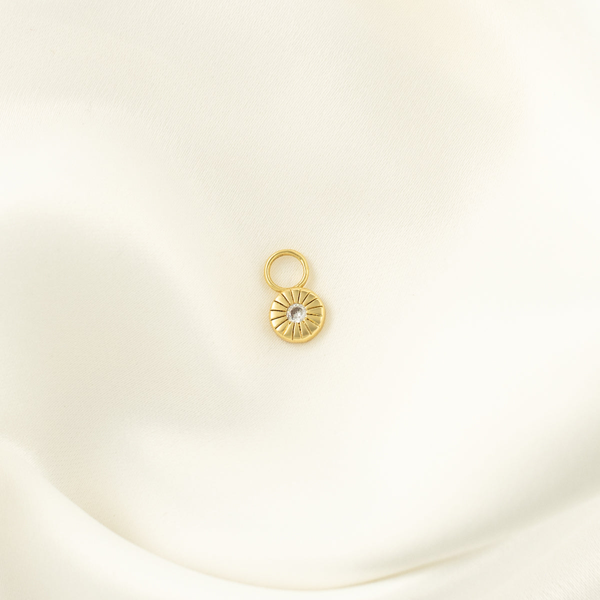 Maeve White Zircon Charm