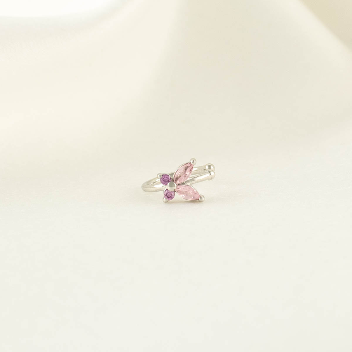 Sallie Pink Zircon Ear Cuff