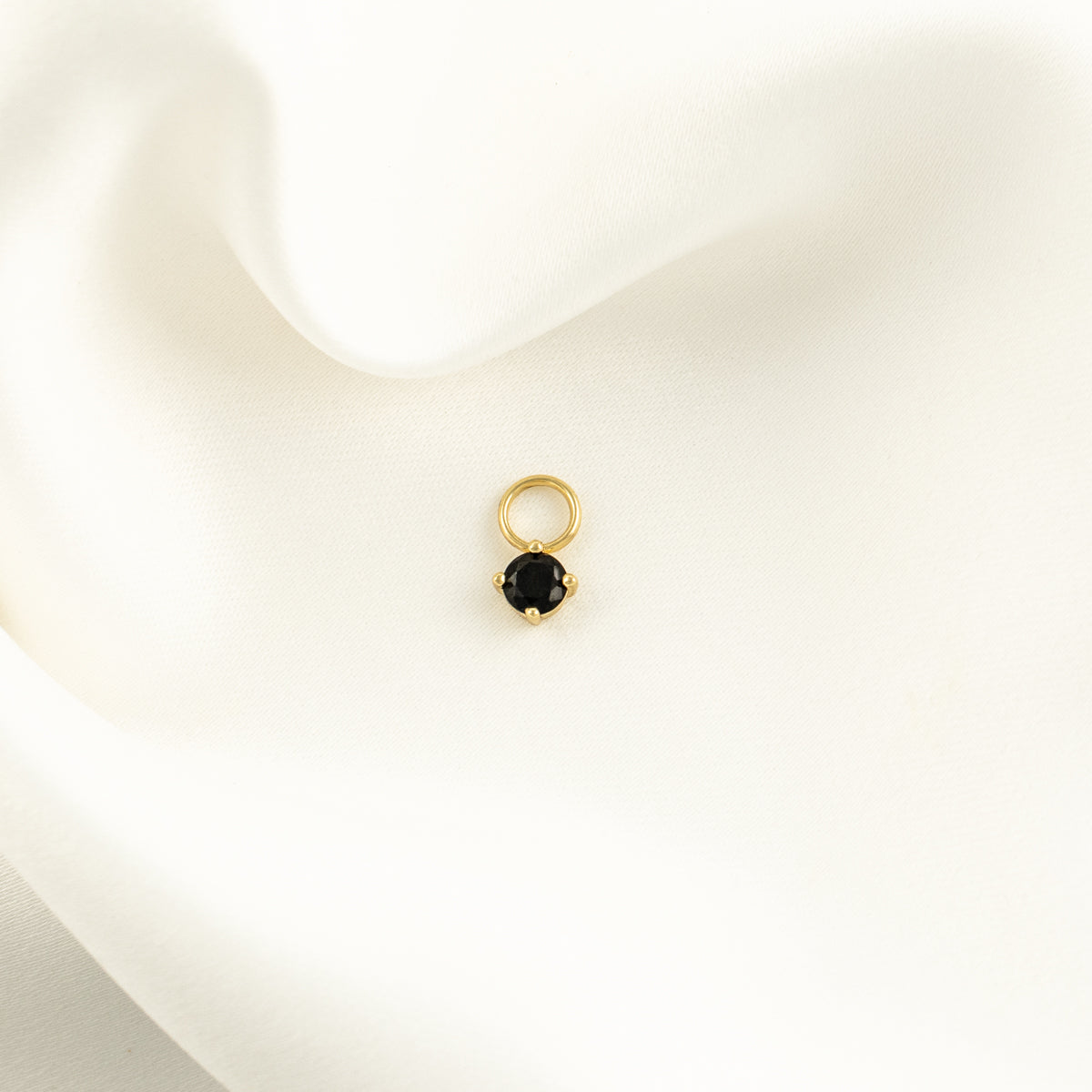 Wren Black Zircon Charm