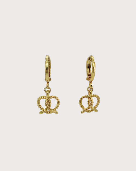 Marjorie Croissant Huggie Earrings