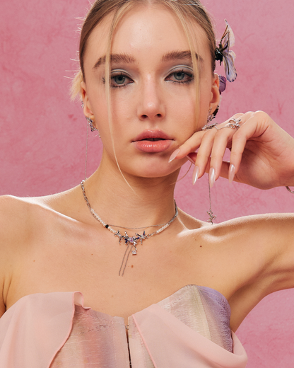 ID #5 BUTTERFLY NECKLACE [SILVER]