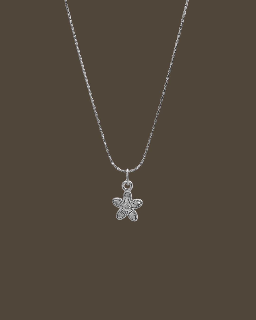 Tisha Flower Hayseed Chain Necklace