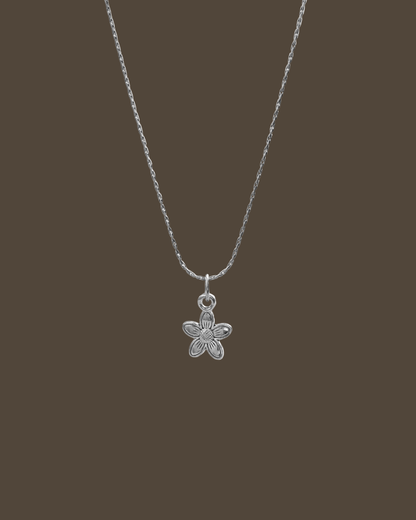 Tisha Flower Hayseed Chain Necklace