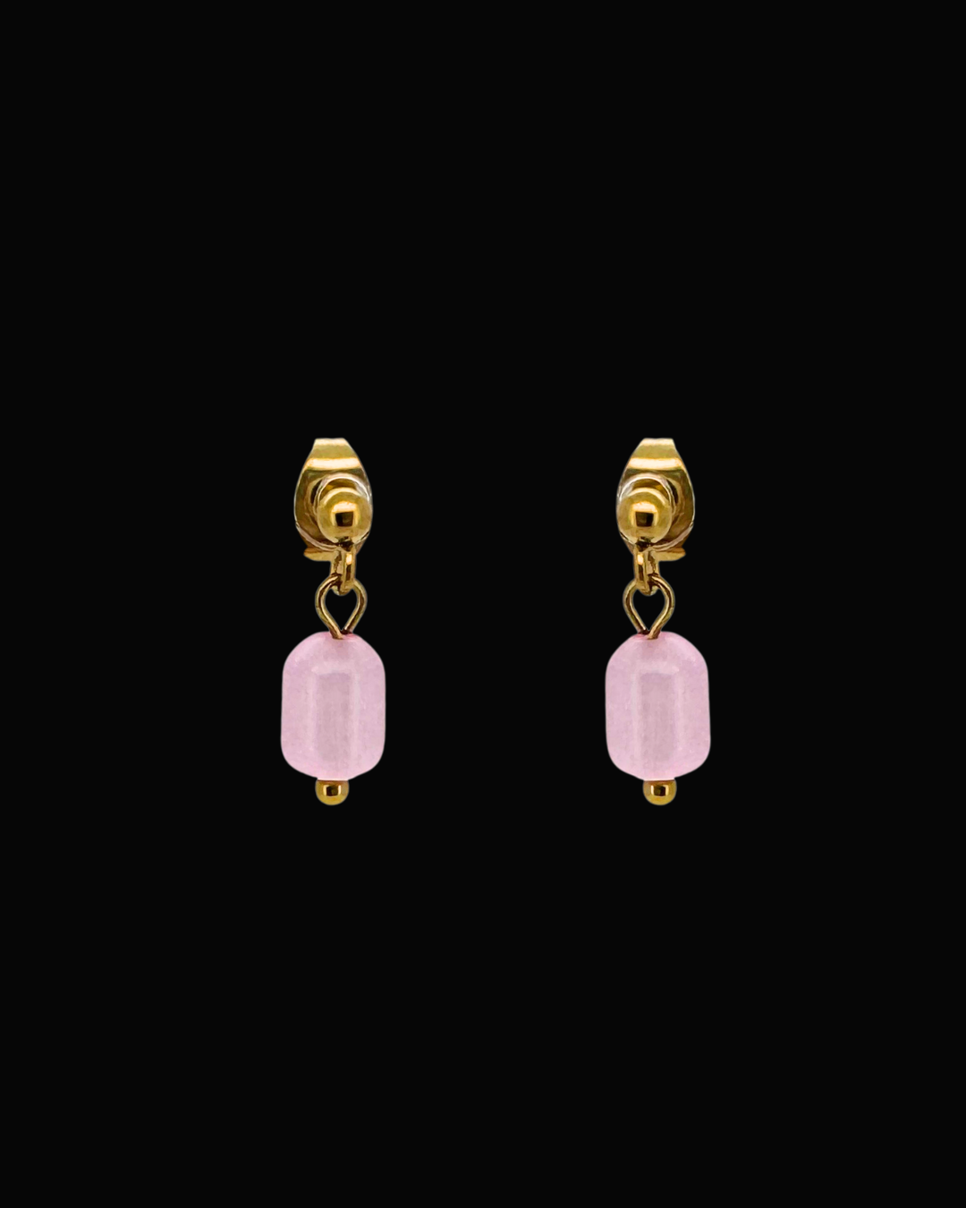 Purple Candice Gem Dangle Studs