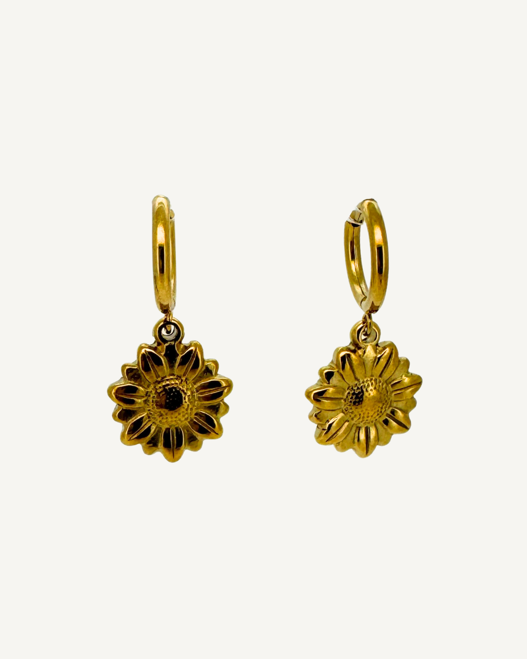 Sofia Sunflower Huggie Earrings