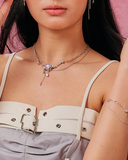 ID #13 MOON NECKLACE [SILVER]