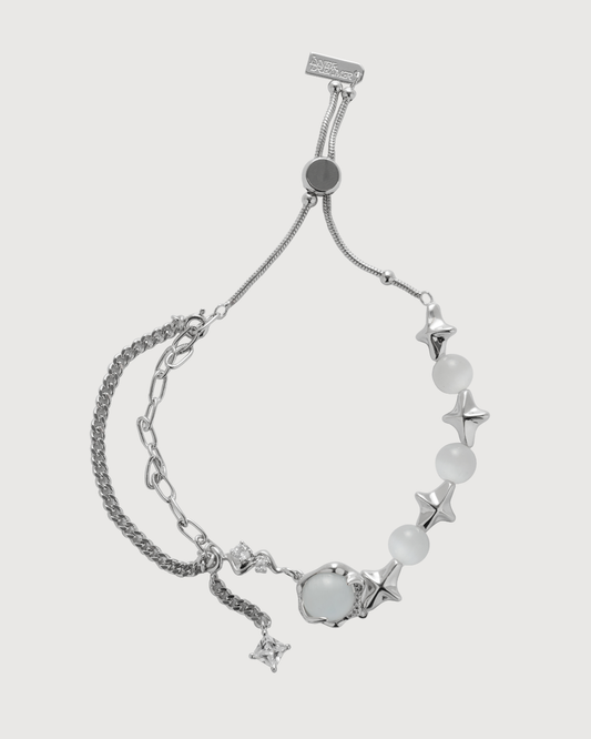 ID #3 CATSEYE BRACELET [SILVER]