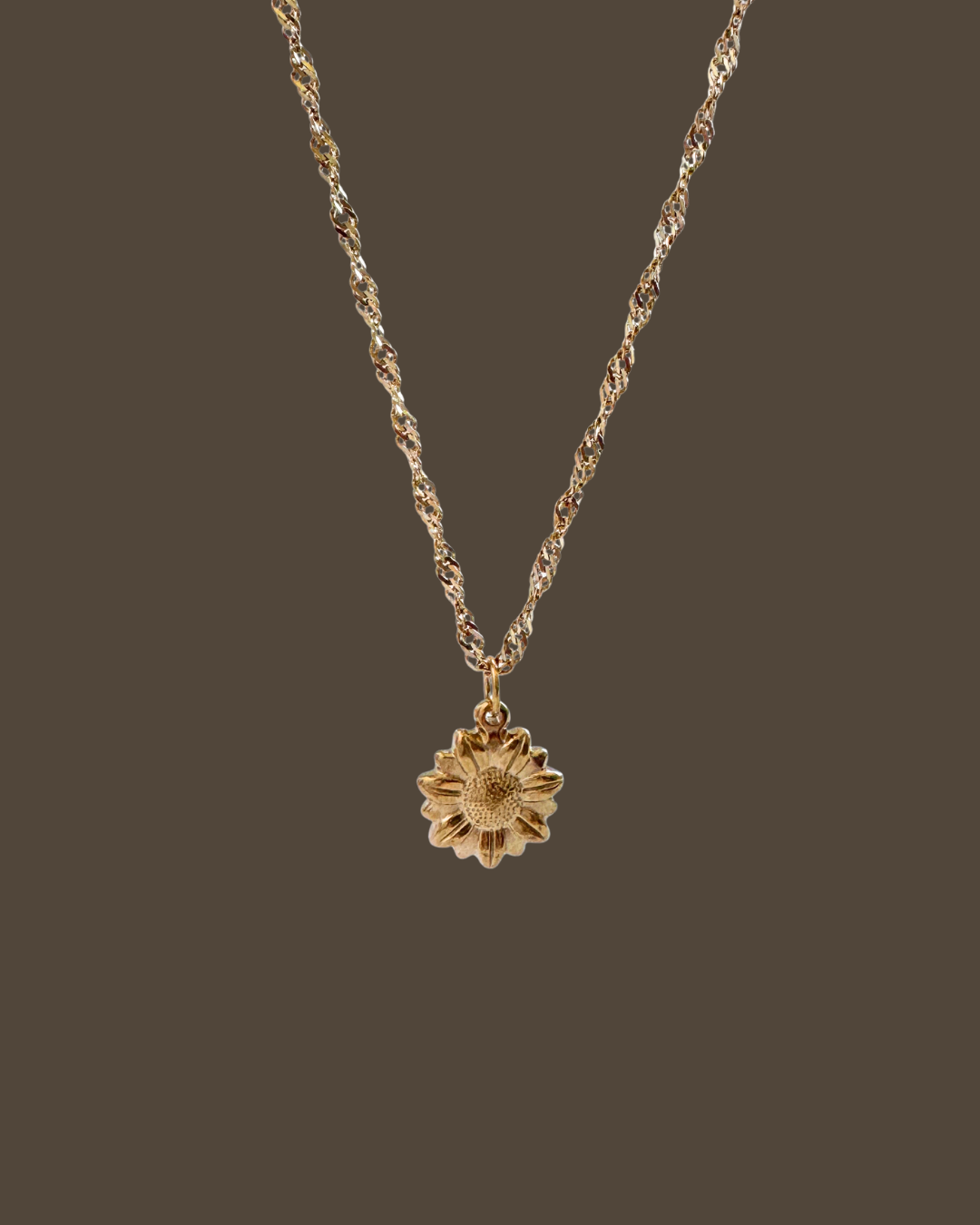 Sofia Sunflower Singapore Chain Necklace