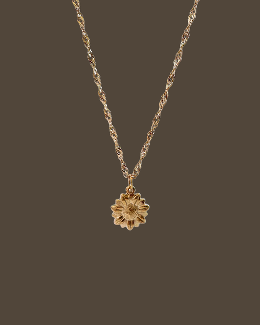 Sofia Sunflower Singapore Chain Necklace