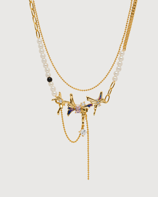 ID #5 BUTTERFLY NECKLACE [GOLD]