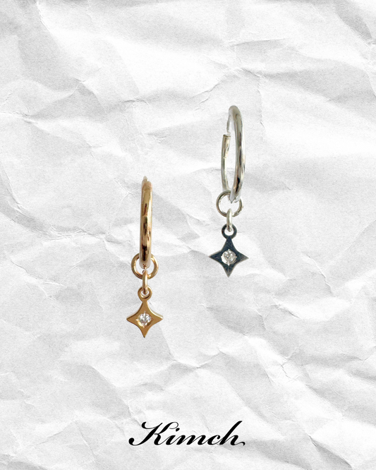 Basic Sparkle ZC Endless Hoop - Gold Filled/Sterling Silver