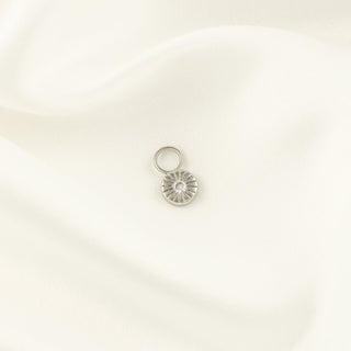 Maeve White Zircon Charm