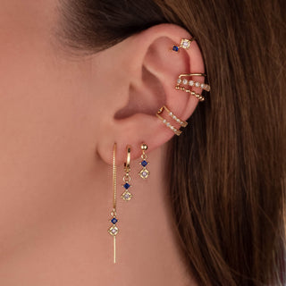 Lana Blue Zircon Ear Cuff