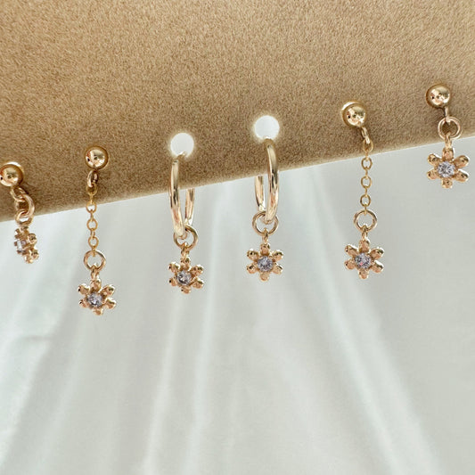 Lavender Mist Earrings Set - Gold Filled