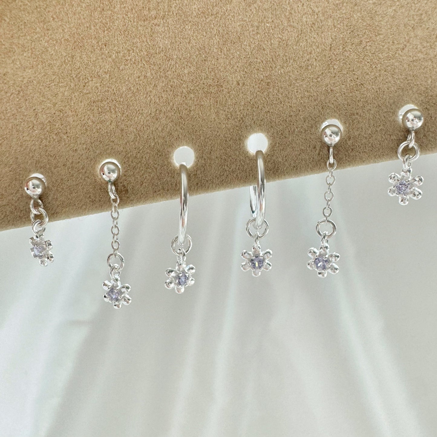 Lavender Mist Earrings Set - Sterling Silver