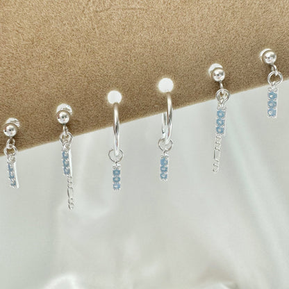 Sirius Moonstone Earrings Set - Sterling Silver