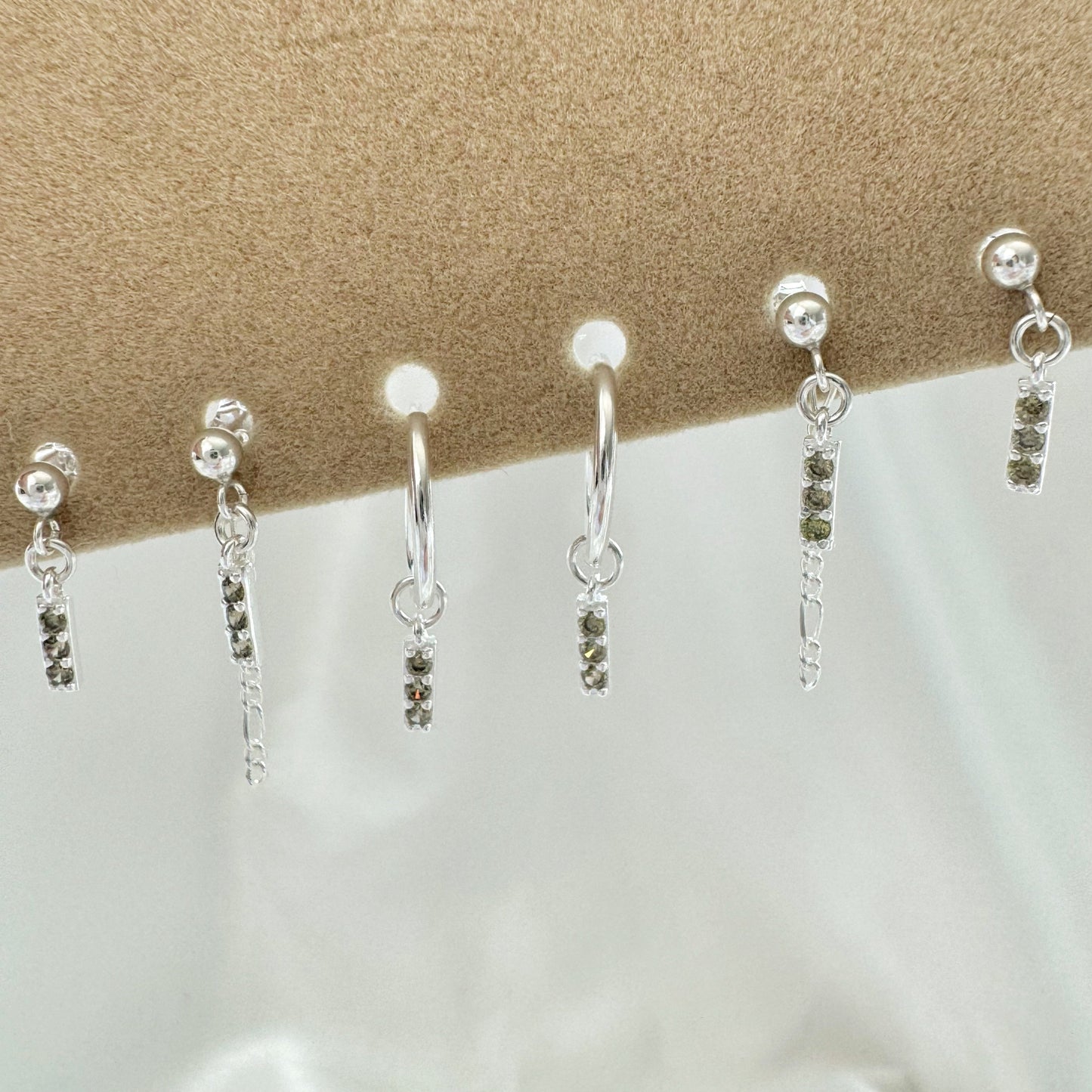 Cider Peridot Earrings Set - Sterling Silver
