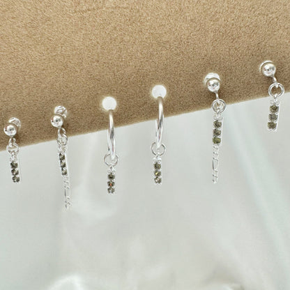 Cider Peridot Earrings Set - Sterling Silver