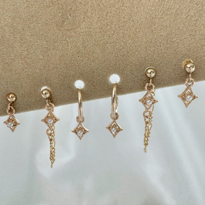 Marin Pearl Earrings Set - Gold Filled